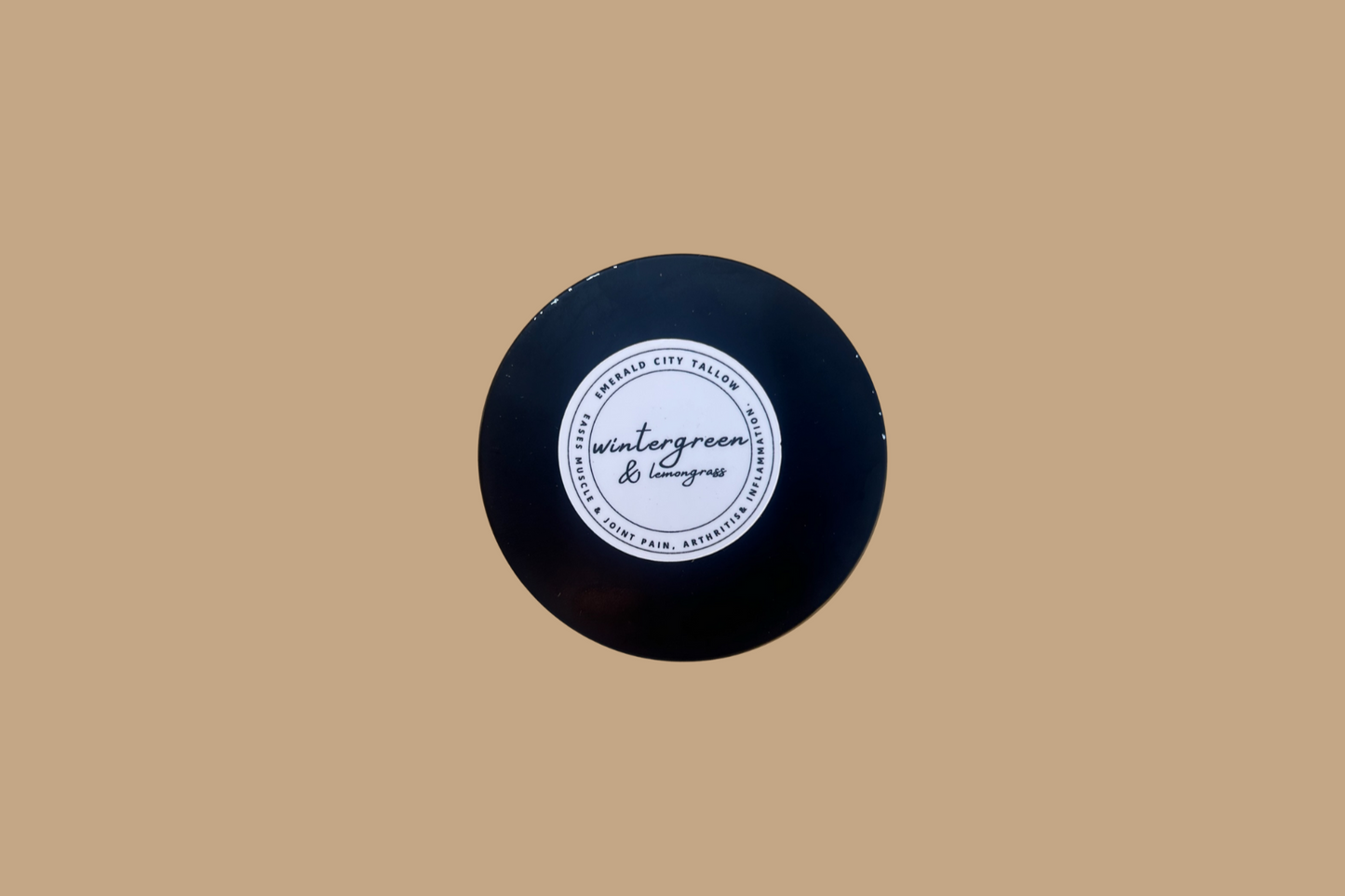 Large Lemongrass & Wintergreen Whipped Tallow (8 oz)